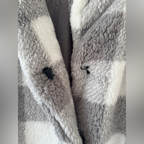 Steve Madden Teddy Plaid Coat NWT - Picture 6 of 7